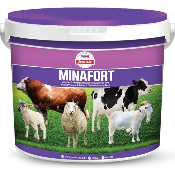 Zem Minafort-B Çiftlik Hayvanları Mineral Dengeleyici Yem Katkısı 20kg