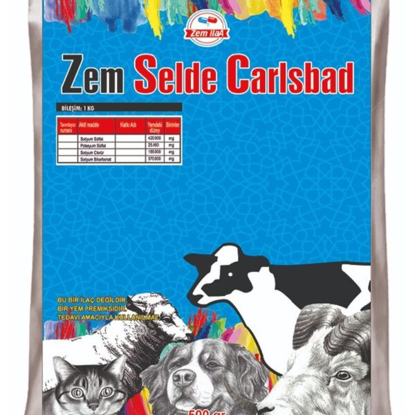 Zem Sel De Carlsbad Evcil ve Çiftlik Hayvanları Tamamlayıcı Mineral Yem 500 gr