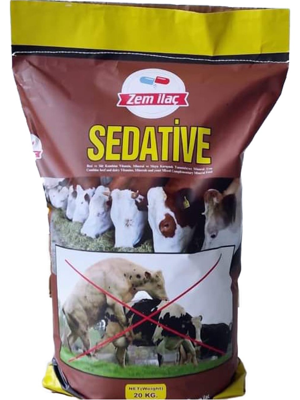 Zem Sedative Çiftlik Hayvanı Bitkisel Sakinleştirici Ekstra 20 kg